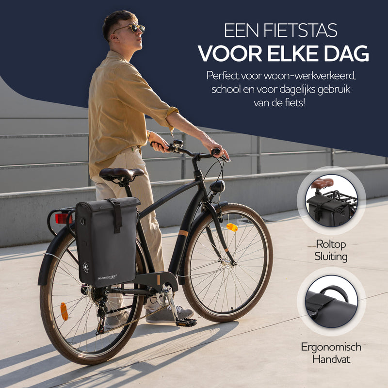 Laden Sie das Bild in Galerie -Viewer, Hikemeister ® Milan - 19L Fietstas Enkel - Met schouderriem
