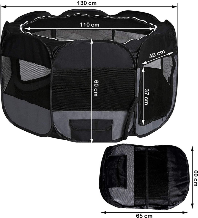 Load image into Gallery viewer, Meisterpet - XXL Opvouwbare puppyren - 130 x 130 x 60 cm - met gratis dieren verzorging set t.w.v. €19.99
