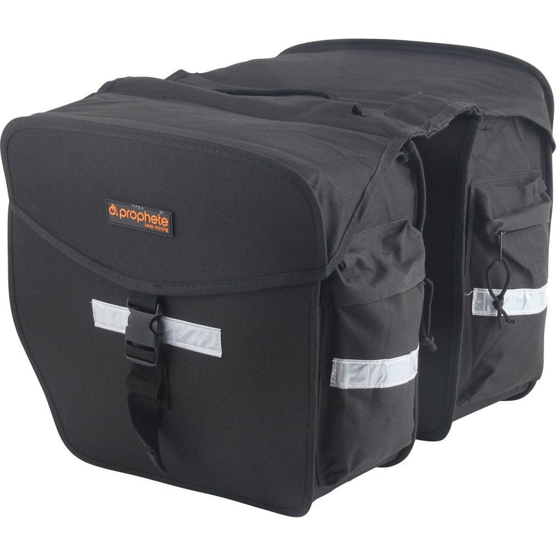 Laden Sie das Bild in Galerie -Viewer, Hikemeister ® 36 liter dubbele fietstas Fietstassen electrische fietsen- Fietstassen Dubbel - 36L - Reflecterend - Zwart dubbele fietstas
