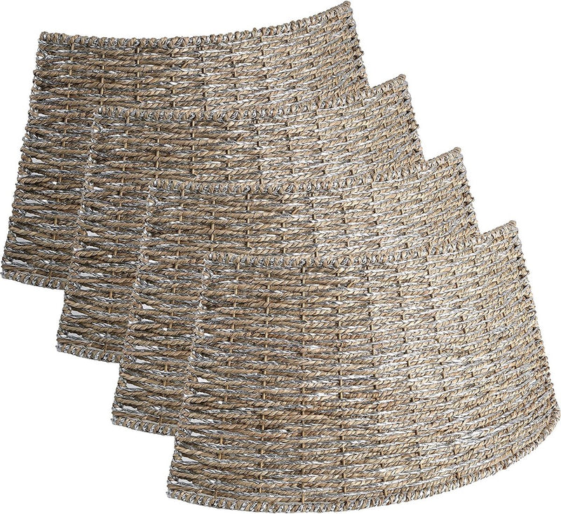 Load image into Gallery viewer, Meisterhome Model 1 Kerstboomring kraag Kerstboomrok - H23 x Ø60 cm - Zeegras - Naturel Bruin 3 elementen
