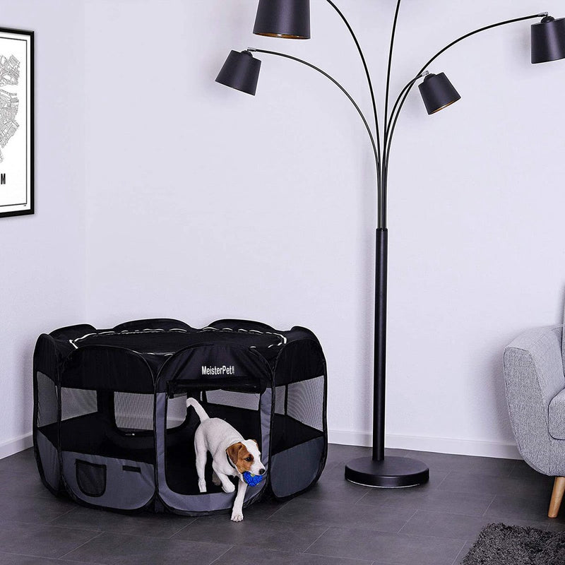 Load image into Gallery viewer, Meisterpet - XXL Opvouwbare puppyren - 130 x 130 x 60 cm - met gratis dieren verzorging set t.w.v. €19.99

