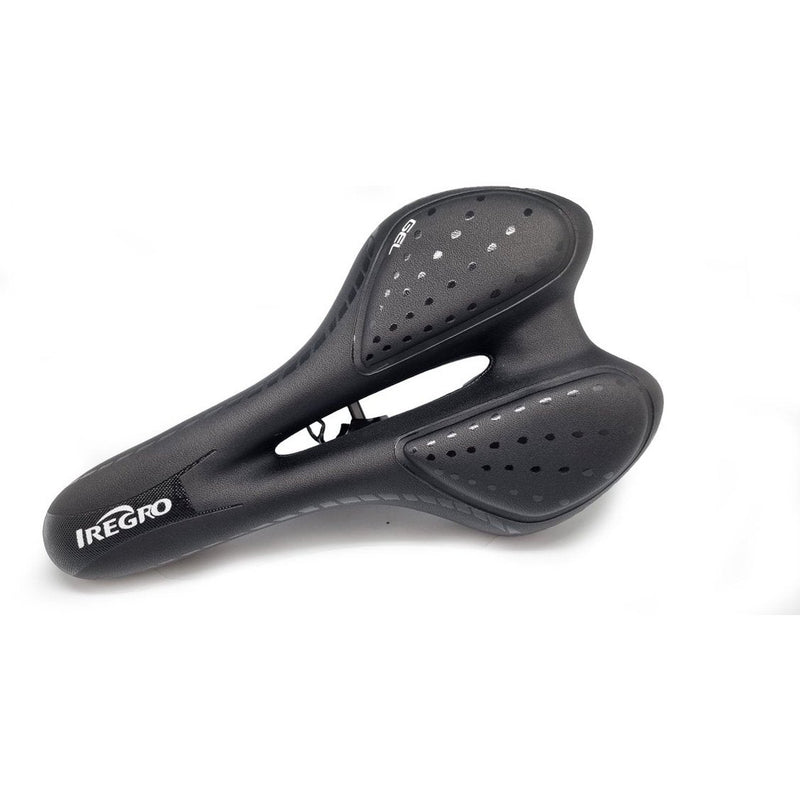 Laden Sie das Bild in Galerie -Viewer, Fietszadel voor Dames en Heren HikeMeister ® Sport Comfortabel Gel Zadel - Unisex - Sport Design - Zwart - MTB en Race geschikt.
