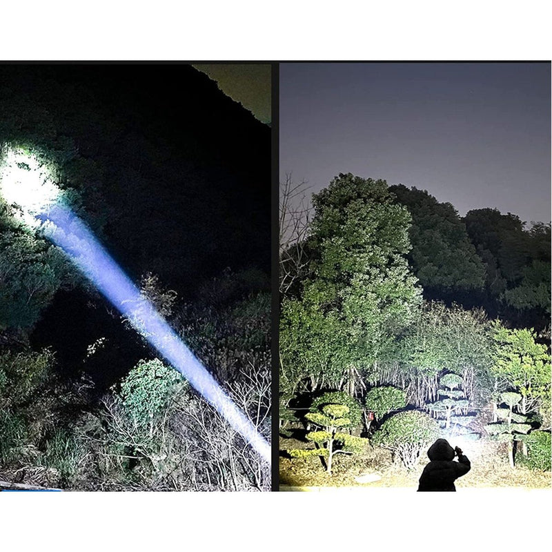 Laden Sie das Bild in Galerie -Viewer, Hikemeister ® PRO Militaire LED Zaklamp - USB-C Oplaadbaar - 3000 lumen - 5000mAh Batterij - met holster -2 Jaar Garantie!
