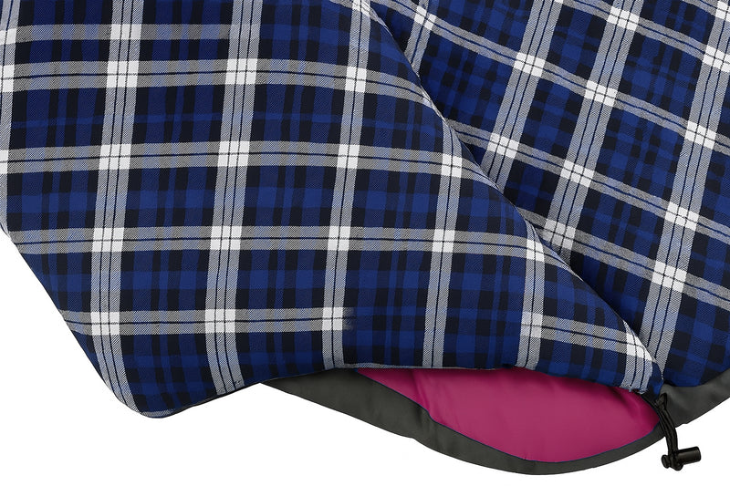 Laden Sie das Bild in Galerie -Viewer, HikeMeister® Mumienschlafsack Xtreme Fuchsia 1800 Gramm! mit Baumwollfutter, Windstopper und Wärmekragen
