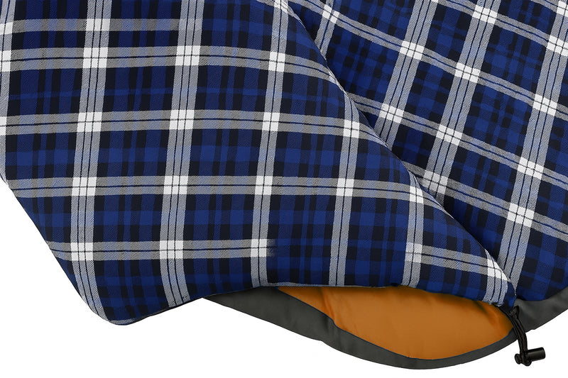 Laden Sie das Bild in Galerie -Viewer, HikeMeister® Mumienschlafsack Xtreme Orange 1800 Gramm! mit Baumwollfutter, Windstopper und Wärmekragen
