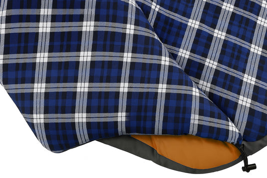 HikeMeister® Mumienschlafsack Xtreme Orange 1800 Gramm! mit Baumwollfutter, Windstopper und Wärmekragen