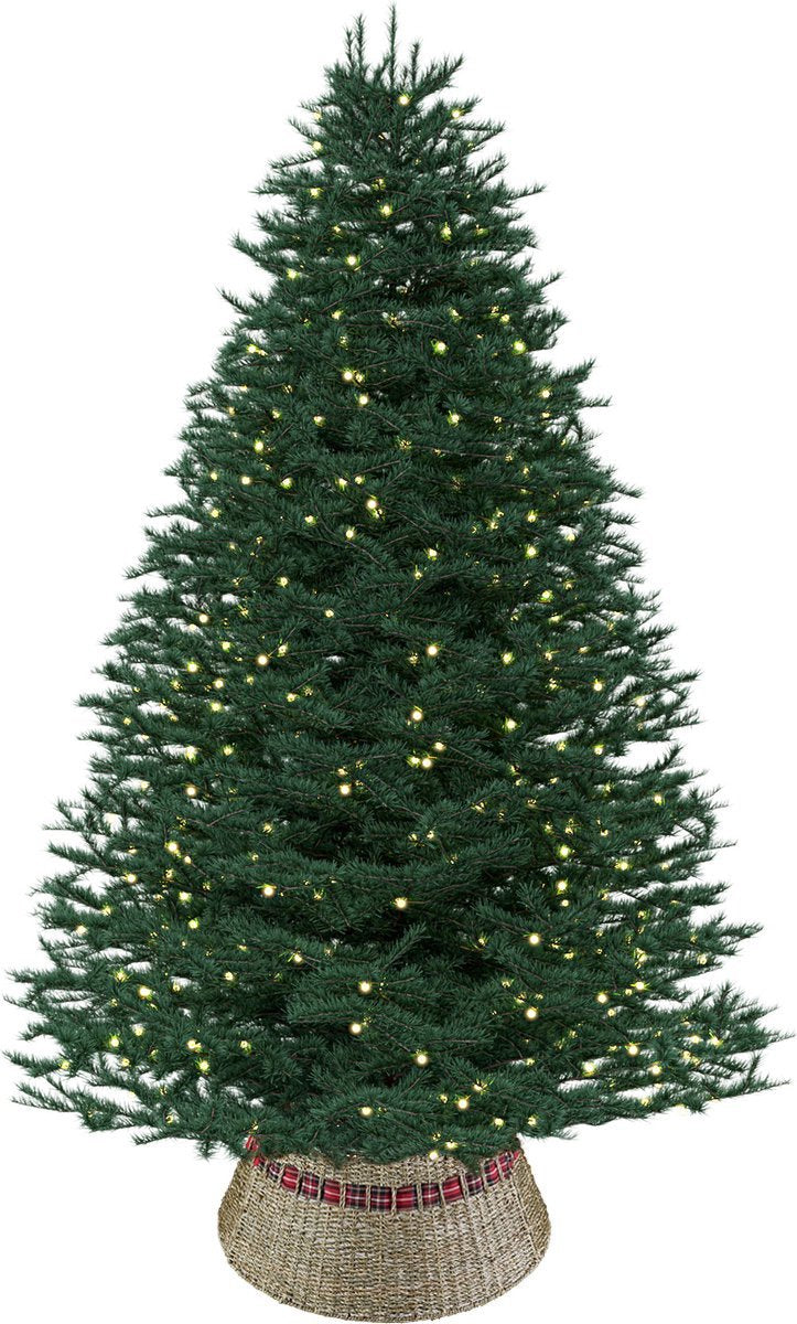 Load image into Gallery viewer, Meisterhome Model 1 Kerstboomring kraag Kerstboomrok - H23 x Ø60 cm - Zeegras - Naturel Bruin 3 elementen
