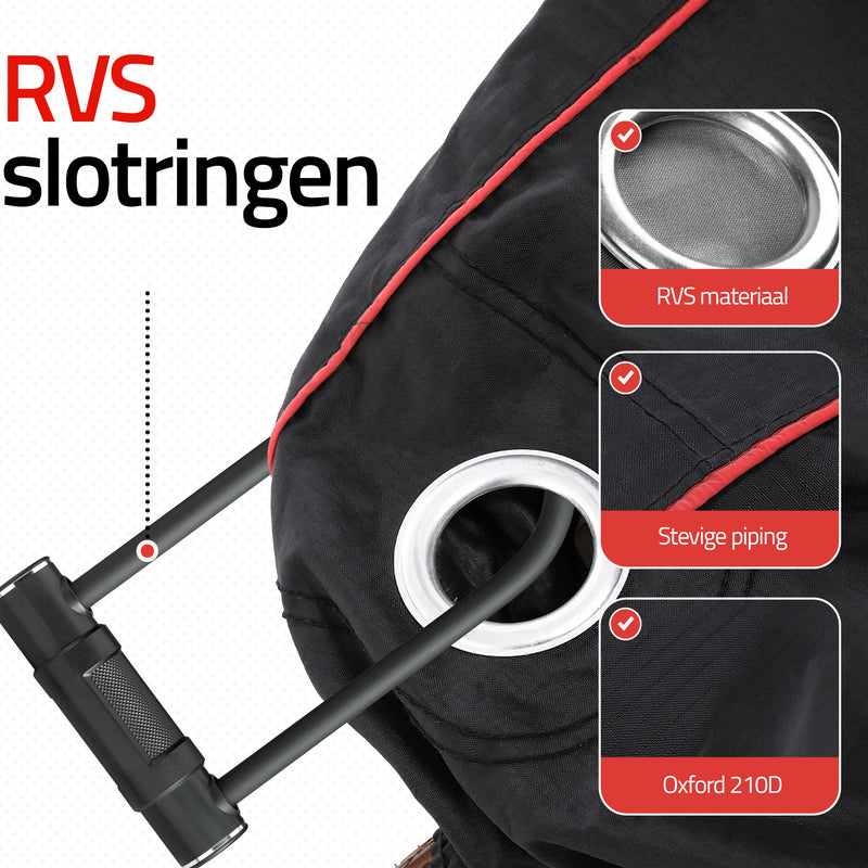 Laden Sie das Bild in Galerie -Viewer, HikeMeister® Fahrradabdeckung für 1 oder 2 Fahrräder – Wasserdicht – mit Anti-Diebstahl-Ringen
