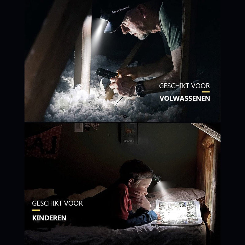 Load image into Gallery viewer, Hikemeister ®Hoofdlamp LED oplaadbaar - Hoofdlamp- Accu - 1000 lumen - 500 meter bereik - Verstelbaar
